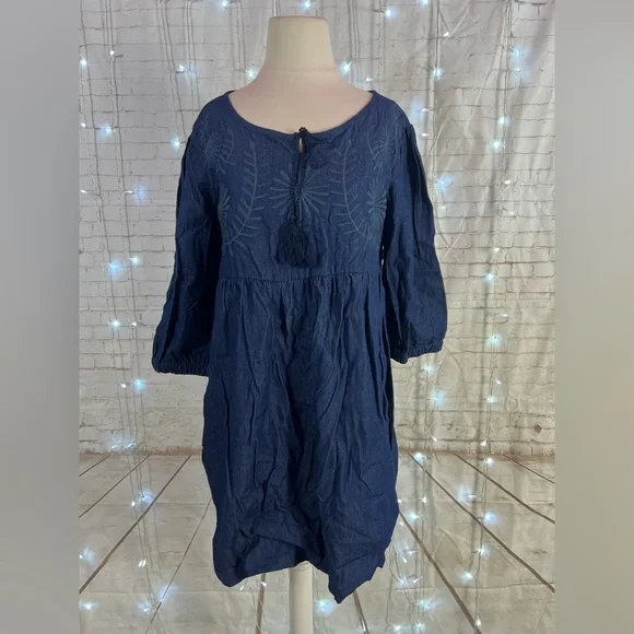 princess polly baby blue dress Women's Plus Size Denim Dress Sleeveless Babydoll Button Down Midi Jean  Dresses Summer main image 1